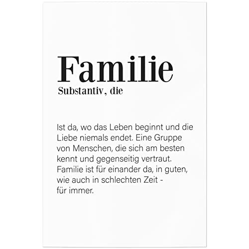 JUNIWORDS Poster, Definition: Familie, 30 x 45 cm von JUNIWORDS