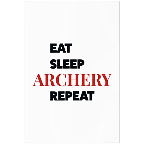JUNIWORDS Poster, Eat sleep ARCHERY repeat, 20 x 30 cm (1009407) von JUNIWORDS