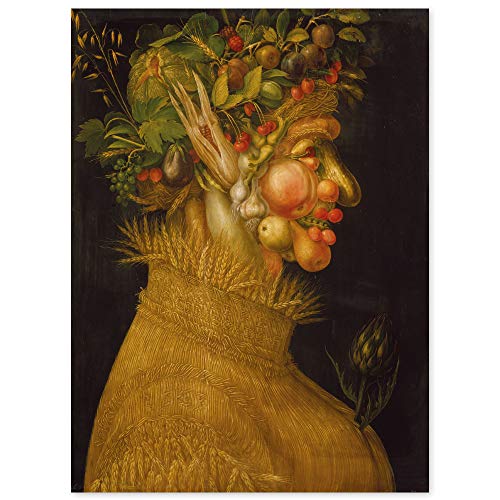 JUNIWORDS Poster, Giuseppe Arcimboldo, Der Sommer, Vier Jahreszeiten, Serie 1563, 40 x 53 cm von JUNIWORDS