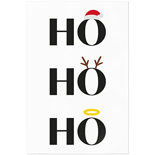 JUNIWORDS Poster, HO HO HO, 20 x 30 cm (1009018) von JUNIWORDS