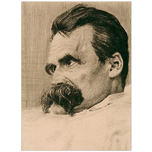 JUNIWORDS Poster, Hans Olde, Friedrich Nietzsche, 90 x 66 cm (3001527) von JUNIWORDS