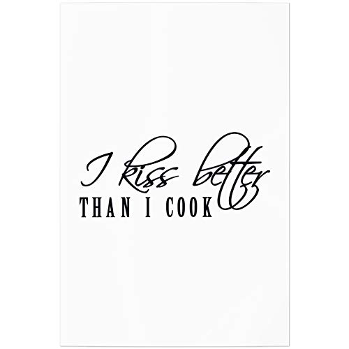 JUNIWORDS Poster, I kiss Better Than I Cook, 20 x 30 cm von JUNIWORDS