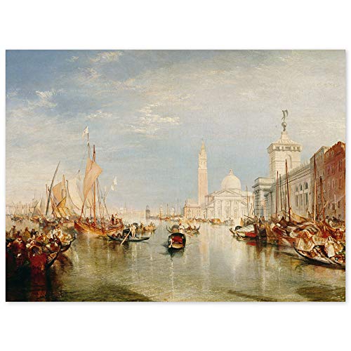JUNIWORDS Poster, Joseph Mallord William Turner, Venedig, Dogana und San Giorgio Maggiore, 40 x 30 cm von JUNIWORDS