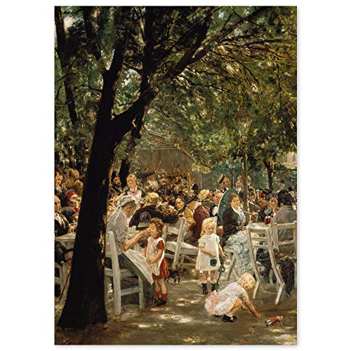 JUNIWORDS Poster, Max Liebermann, Münchner Biergarten, 30 x 42 cm von JUNIWORDS