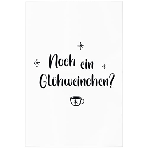 JUNIWORDS Poster, Noch ein Glühweinchen?, 20 x 30 cm (1009336) von JUNIWORDS