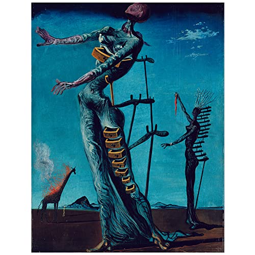 JUNIWORDS Poster, Salvador Dali, Die brennende Giraffe, 60 x 46 cm (3000390) von JUNIWORDS