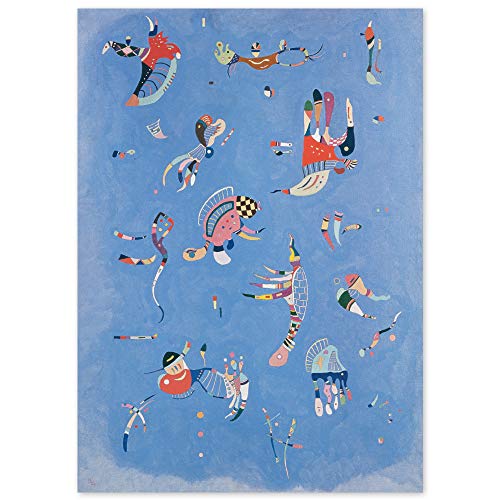 JUNIWORDS Poster, Wassily Kandinsky, Himmelblau, 60 x 83 cm von JUNIWORDS