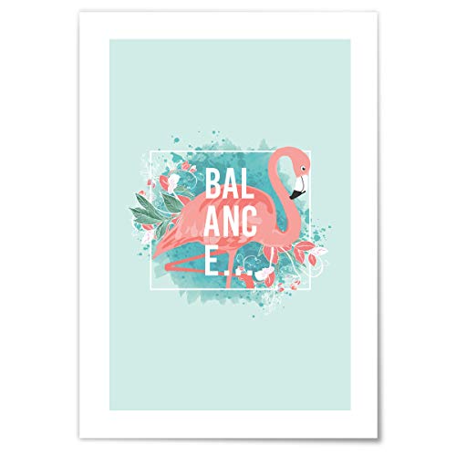 JUNIWORDS Poster mit/ohne Holzrahmen - Wähle ein Motiv - Balance - Wähle eine Größe - 30 x 40 cm (M) ohne Rahmen von JUNIWORDS