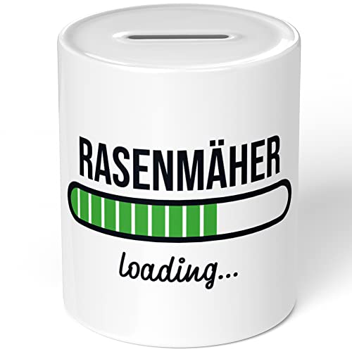 JUNIWORDS Spardose Sparbüchse, Rasenmäher Loading (6212654) von JUNIWORDS