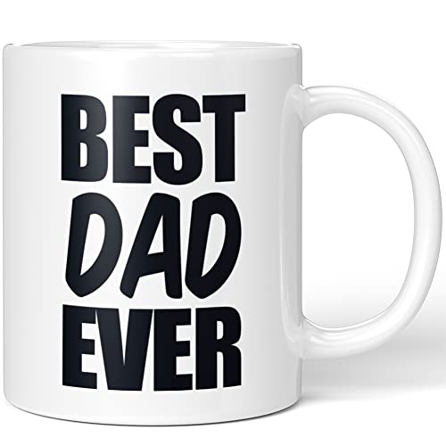 JUNIWORDS Tasse, BEST DAD EVER, Weiß (1007202) von JUNIWORDS