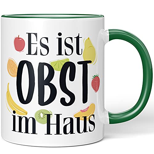 JUNIWORDS Tasse, Es ist Obst im Haus, Wähle Farbe, Grün JUNIWORDS Tasse, Es ist Obst im Haus, Wähle Farbe, Grün von JUNIWORDS