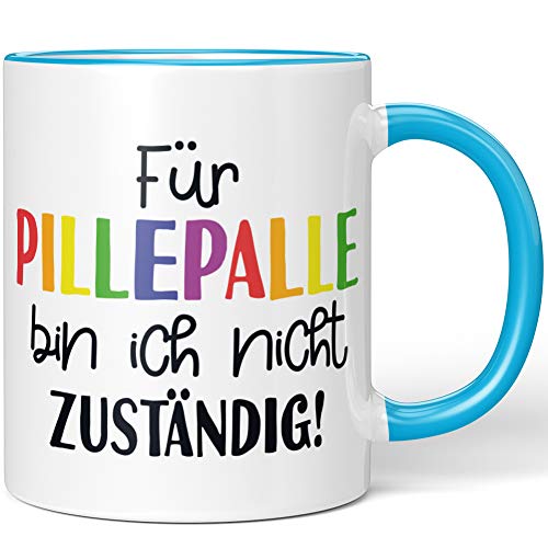 JUNIWORDS Tasse, Für Pillepalle bin ich nicht zuständig! (1000425), Wähle Farbe, Blau von JUNIWORDS