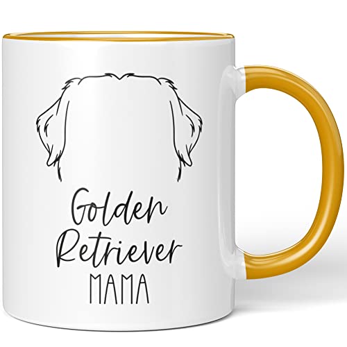 JUNIWORDS Tasse, Golden Retriever Mama, Dunkelgelb (1008939) von JUNIWORDS