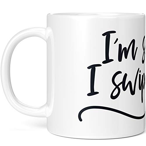 JUNIWORDS Tasse, I'm so Glad I Swiped Right, Wähle Farbe, Weiß JUNIWORDS Tasse, I'm so Glad I Swiped Right, Wähle Farbe, Weiß von JUNIWORDS