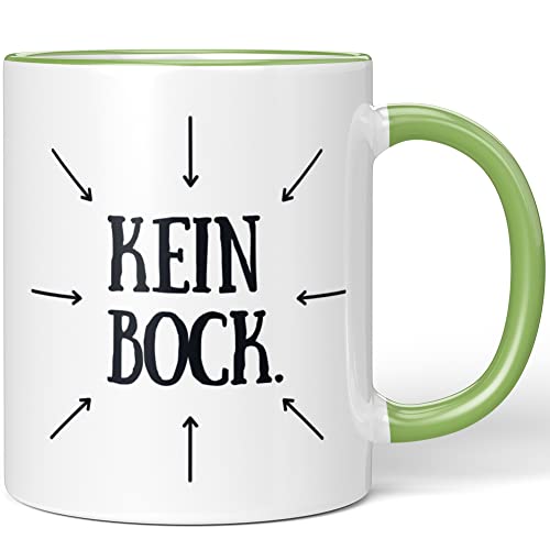 JUNIWORDS Tasse, Kein Bock, Hellgrün (1005843) von JUNIWORDS