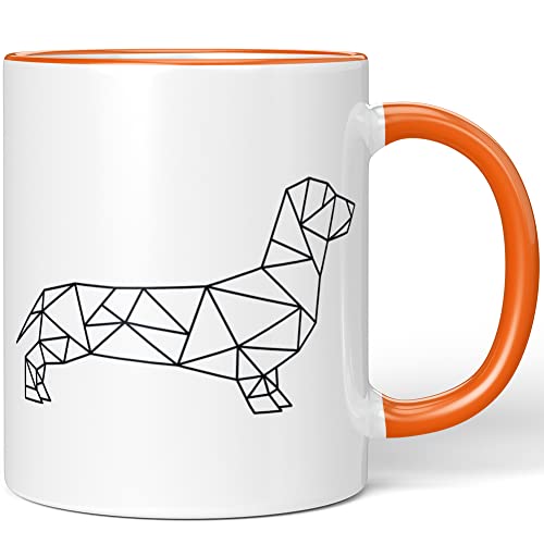 JUNIWORDS Tasse, Origami Dackel, Wähle Farbe, Orange JUNIWORDS Tasse, Origami Dackel, Wähle Farbe, Orange von JUNIWORDS