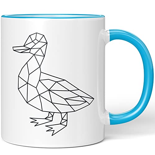 JUNIWORDS Tasse, Origami Ente, Blau (1009006) von JUNIWORDS