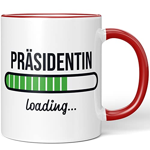 JUNIWORDS Tasse, Präsidentin loading, Rot (6211750) von JUNIWORDS