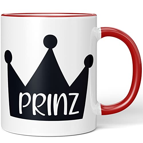 JUNIWORDS Tasse, Prinz, Wähle Farbe, Rot von JUNIWORDS