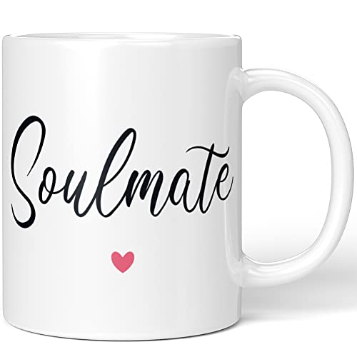 JUNIWORDS Tasse, Soulmate, Wähle Farbe, Weiß von JUNIWORDS