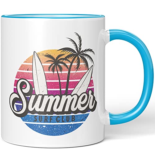 JUNIWORDS Tasse, Summer SURF CLUB, Blau (1008280) von JUNIWORDS