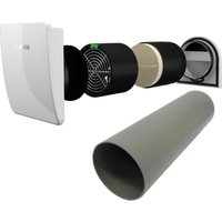 BOSCH dezentrale Lüftung V2000D 43 /K Komplettset: mit Montagerohr, Außenhaube - 7735600363 von JUNKERS BOSCH