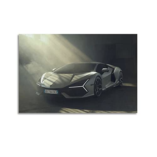 JUNNA Hyper Auto-Poster für Lamborghini Sian FKP 37 Sportauto, dekoratives Gemälde, Leinwand, Wand- und Kunstbild, Familien-Schlafzimmer, Dekoration, 50 x 75 cm von JUNNA