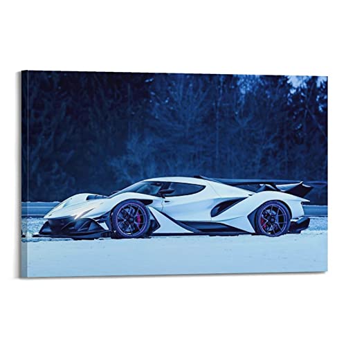 JUNNA Hyper Car Poster für Apollo IE Sportauto, Rennauto, dekoratives Gemälde, Leinwand, Wand- und Kunstbild, Familien-Schlafzimmer, Dekoration, 30 x 45 cm von JUNNA