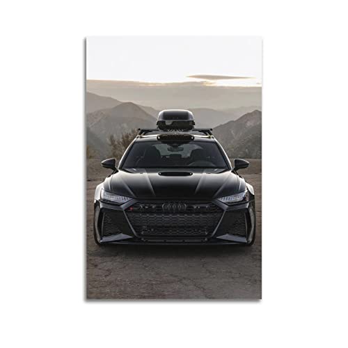 JUNNA Sportauto-Poster für Audi RS6 Super Car Racing Car Dekorative Malerei Leinwand Wand und Kunst Bild Familie Schlafzimmer Dekor 60 x 90 cm JUNNA Sportauto-Poster für Audi RS6 Super Car Racing Car Dekorative Malerei Leinwand Wand und Kunst Bild Familie Schlafzimmer Dekor 60 x 90 cm von JUNNA