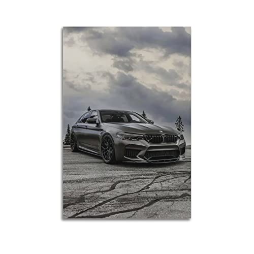 JUNNA Sportauto-Poster für BMW F90 M5 Super Car Racing Car Dekorative Malerei Leinwand Wand und Kunst Bild Familie Schlafzimmer Dekor 30 x 45 cm von JUNNA