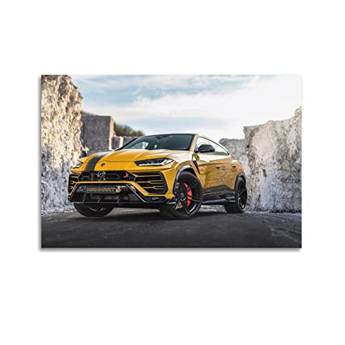 JUNNA Sportauto-Poster für Lamborghini Urus SUV Supercar dekorative Malerei Leinwand Wand und Kunst Bild Familienzimmer Dekor 60 x 90 cm von JUNNA