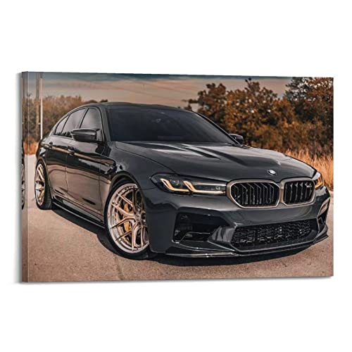 JUNNA Sportwagen-Poster für BMW M5 CS F90 Rennauto, dekoratives Gemälde, Leinwand, Wand- und Kunstbild, Familien-Schlafzimmer, Dekoration, 30 x 45 cm von JUNNA