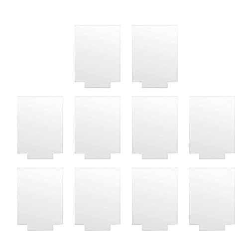 10 Stück Klare Leere Blech Acrylhochzeitsschilder Leere Tisch Sitzkarten Mit Doppelseitiger Schutzfilm von JUNNASALIKER