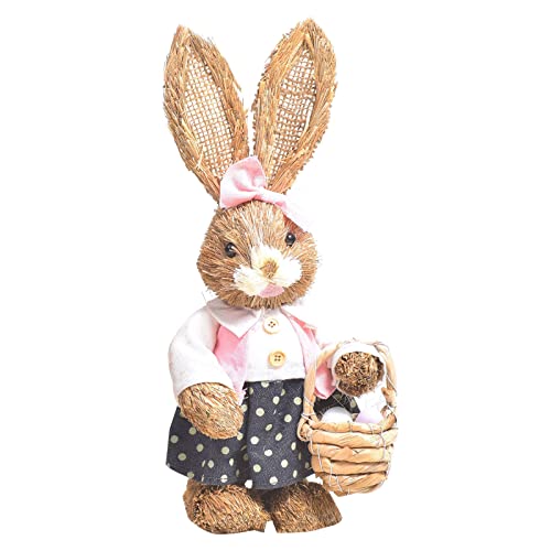 14inch Künstlichem Stroh Kaninchen Stehende Hasen Mit Karotteneiern Ornamente Hausgartendekoration Für Themenparty Party 14inch Künstlichem Stroh Kaninchen Stehende Hasen Mit Karotteneiern Ornamente Hausgartendekoration Für Themenparty Party von JUNNASALIKER