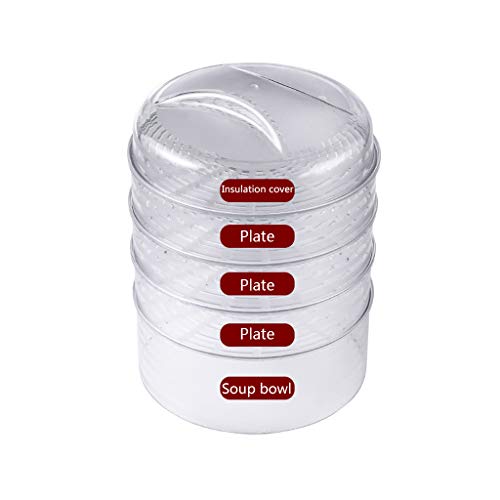 1Set Transparent Staubfeste Lebensmittelabdeckung Isolierung Mahl 1Set Transparent Staubfeste Lebensmittelabdeckung Isolierung Mahl von JUNNASALIKER