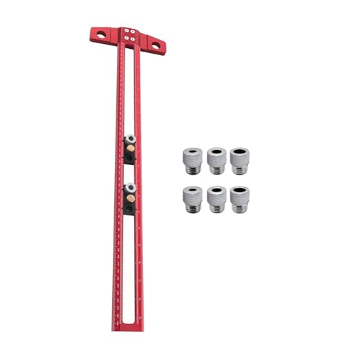 2-in-1-Winkel-Lineal für Holzbearbeitung, präzise mit metrischer und britischer Skala, hellschwarze oder rote Beschichtung 2-in-1-Winkel-Lineal für Holzbearbeitung, präzise mit metrischer und britischer Skala, hellschwarze oder rote Beschichtung von JUNNASALIKER