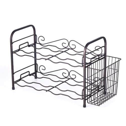 2LEVEL LAGE RARK Space Saving Und Vielseitiger Weinorganisatorhalter Einstellbarer Displayhalter Für Küchenarbeitsplatte von JUNNASALIKER
