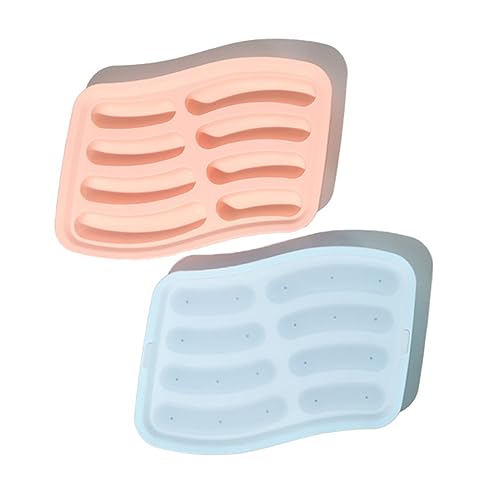 2pcs Wurst Form 8Cavity Form Wurst Babynahrung Maker Lebensmittel Grade Silikonform Backwerkzeug Nicht Stick von JUNNASALIKER