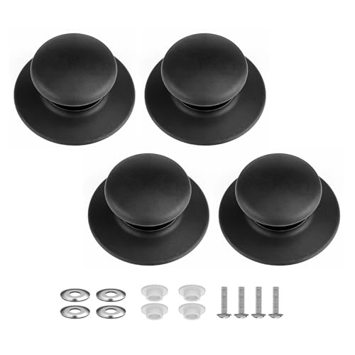 4pieces Praktische Ersatztöpfe Deckelgriffknöpfe Für Slow Cooker Deckel Hitzebeständig Und Bequeme Griffdesigns von JUNNASALIKER