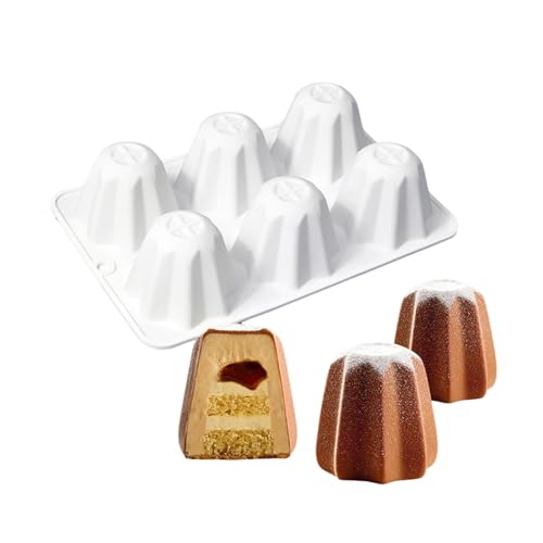6 Hohlräume Professionelle Silikon Backwerkzeug Achteckige Form Dessert Formen Schokoladenform Küchen Backzubehör von JUNNASALIKER