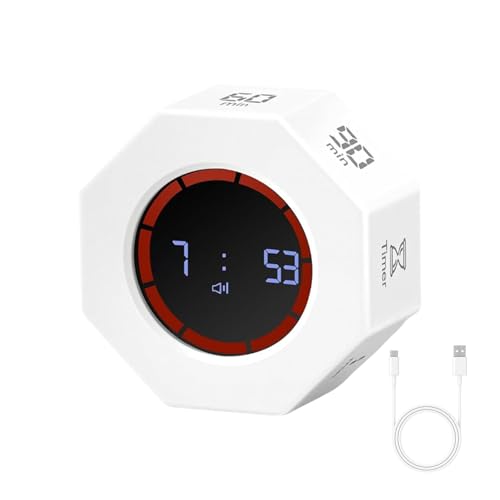 Automatische Rotierende Ruhige Timeraufladbares Visuelles Countdown Gerät ABS Textur Geeignet Für Küchenarbeit Fokussierung Automatische Rotierende Ruhige Timeraufladbares Visuelles Countdown Gerät ABS Textur Geeignet Für Küchenarbeit Fokussierung von JUNNASALIKER