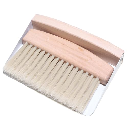 Beechwood Handbesen Und Dustpan Für Einfache Oberflächen Und Bodenwartung Bequeme Griffbürste Beechwood Textur von JUNNASALIKER