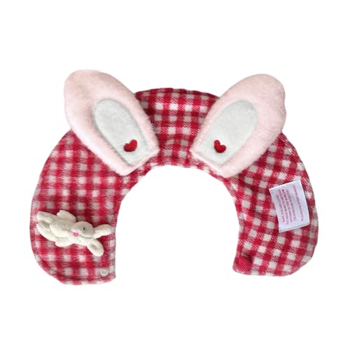 JUNNASALIKER Dogs Speichel Handtuch Süßes Kaninchen Ohren Halsband Katzen Hunde Bandanas Krawattenhalle Schalzubehör Für Kätzchen Und Welpen von JUNNASALIKER
