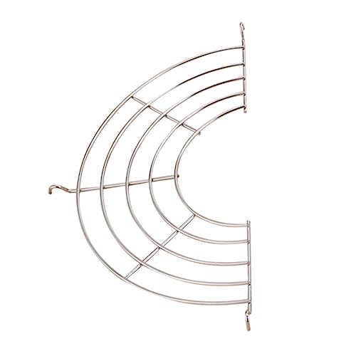Edelstahl Frittingwanne Öl Abflussregal Halbkreisförmiges Design Dampfrock Wärme Isolationsregal Öl Tropfen Filter von JUNNASALIKER
