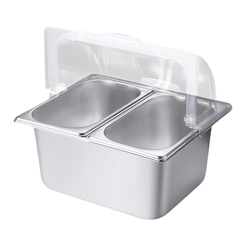 Edelstahl Gewürzspender Tragbarer Lebensmittel Display Rack Serving Pan Professional Restaurant Küche Gadget Edelstahl Gewürzspender Tragbarer Lebensmittel Display Rack Serving Pan Professional Restaurant Küche Gadget von JUNNASALIKER