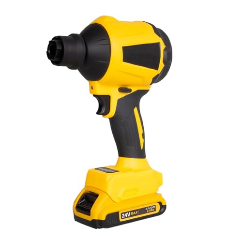 Elektrischer Kabelloser Staubgebläse 450W Kraftblattgebläse 21000 U/Min Handheld Luftstaublüfter Umfasst 8 Düsen Und 2 Röhrchen von JUNNASALIKER