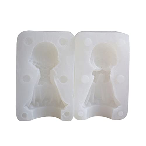 Engel Jungen Mädchen Duft Kerze Silikonform Epoxidharzform Tisch Ornamente Formenpflaster Machen Werkzeug Einfach Zu Reinigen von JUNNASALIKER
