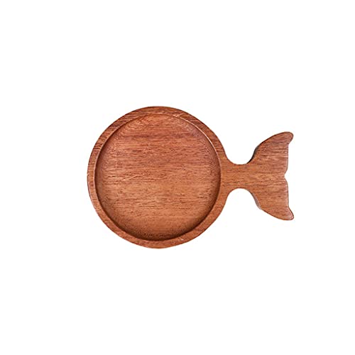 Für Kreative Holzsaucengerichte Cartoon Fischform Dip Schüssel Naturholzgeschichte Teller Vorspeise Portion von JUNNASALIKER