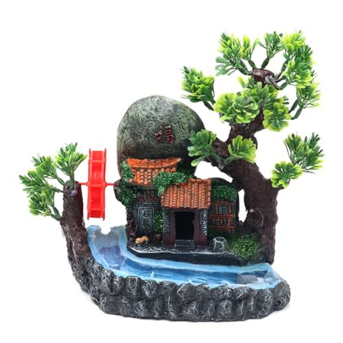 Harz Rockery Terrariums Dekore Fischtanks Waschbare Landschaft Fischtank Dekorative Model Statue Office Tisch Ornamente von JUNNASALIKER