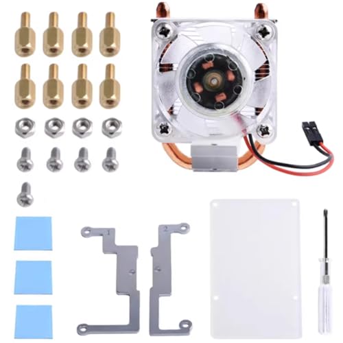 JUNNASALIKER 1 Setzen Sie Transparente Kühllüfter RGB LED Farblichtschraube Für 4b / 3b / 3b+ von JUNNASALIKER